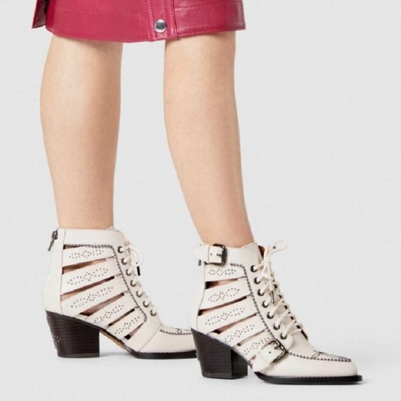 $149 *NEW* COACH Chalk Paisley Studded Bootie - Picture 6 of 11